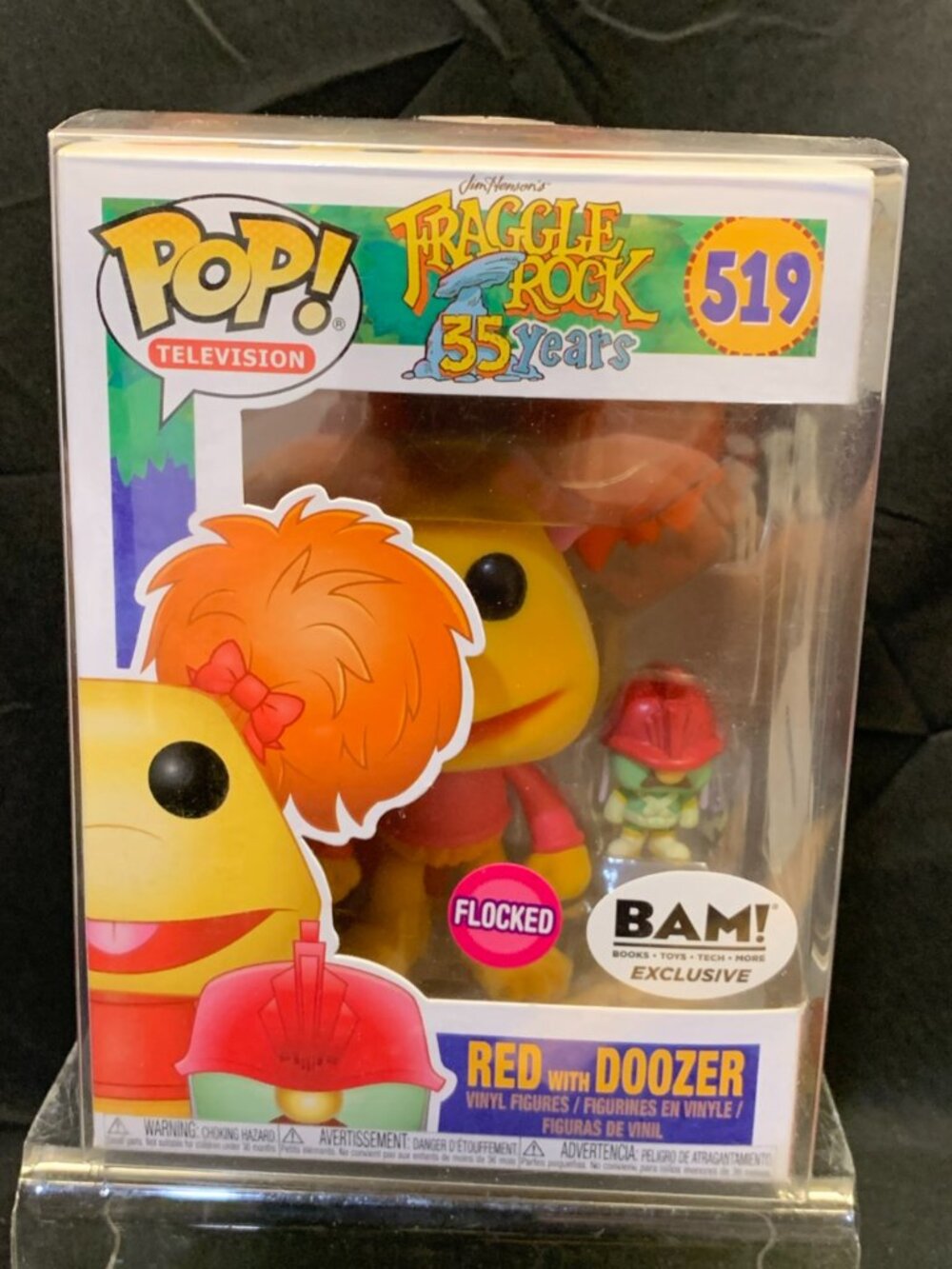 Funko Pop! Fraggle Rock Red Doozer Flocked Exclusive Vinyl Figure